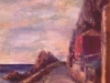 Verso il porto - olio su tavola 40x30 - 1980