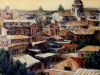 Tetti di Roma - olio su tela 60x70 - 1992