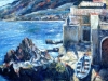 Scogli a Chianalea di Scilla - olio su tela 50x70 - 1998