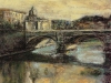 Meriggio sul Tevere - olio su tela 50x60 - 2000