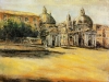 Piazza del Popolo - olio su tela 60x80 - 2000