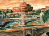 Tramonto sul Tevere - olio su tela 60x50 - 2004