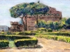 I giardini di Castel S. Angelo - olio su tela cm. 40x60 - 2015