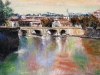 Il Tevere a Ponte Cavour - olio su tela 50x60 - 2014