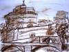 Castel S. Angelo - pastello su cartoncino - 26x39