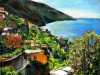 Costa a Positano - olio su tela - 50x60