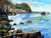 Scogli e mare di Chianalea - olio su tela - 40x50