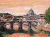 S. Pietro e il Tevere - olio su tela - 40x60