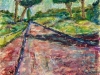 Lungo l'Appia antica - t.m. su cartoncino - 40x30